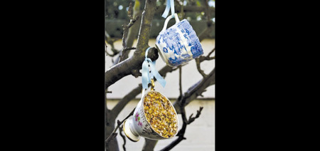 Make a teacup bird feeder at Oxford Library Adult Craft Night